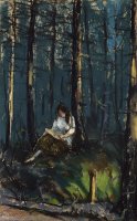 The Reader in The Forest by Robert Henri