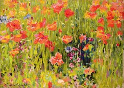 Poppies by Robert William Vonnoh