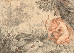 Venus Urging Cupid to Shoot His Arrow at Pluto by Roelant Savery