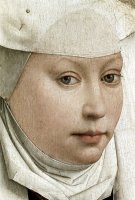 Detail of Portrait of a Young Woman by Rogier van der Weyden