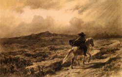 Horse And Rider on The Scottish Highlands (the Approaching Storm) by Rosa Bonheur