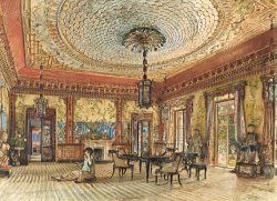 The Japanese Salon, Villa Hugel, Hietzing, Vienna by Rudolf Von Alt