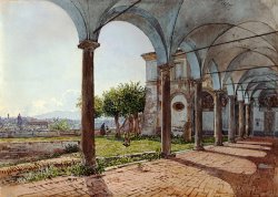 View From Sant'onofrio on Rome by Rudolf Von Alt