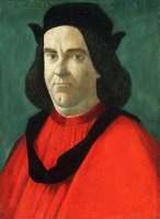 Portrait Of Lorenzo Di Ser Piero Lorenzi by Sandro Botticelli