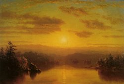 Lake at Sunset by Sanford Robinson Gifford