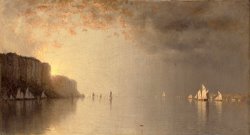 Sunset on The Hudson, 1876 by Sanford Robinson Gifford