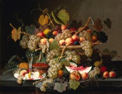 Still Life with Fruit by Severin Roesen