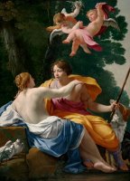 Venus And Adonis by Simon Vouet