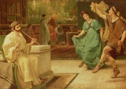 A Roman Dance by Sir Lawrence Alma-Tadema