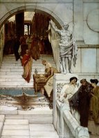 An Audience at Agrippa's by Sir Lawrence Alma-Tadema