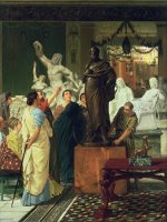 Dealer in Statues by Sir Lawrence Alma-Tadema