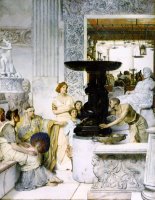 The Sculpture Gallery by Sir Lawrence Alma-Tadema