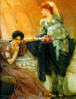 Unconscious Rivals Detail by Sir Lawrence Alma-Tadema