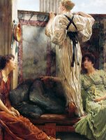 Who Is It by Sir Lawrence Alma-Tadema