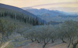 Sunrise Umbria 1914 by Sir William Blake Richmond