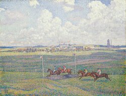 The Racecourse at Boulogne-sur-Mer by Theo van Rysselberghe