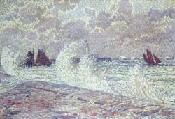 The Sea during Equinox Boulogne-sur-Mer by Theo van Rysselberghe