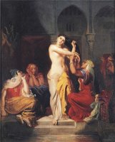 Moorish Woman Leaving The Bath in The Seraglio by Theodore Chasseriau
