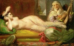 Reclining Odalisque by Theodore Chasseriau