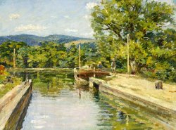 Canal Scene by Theodore Robinson