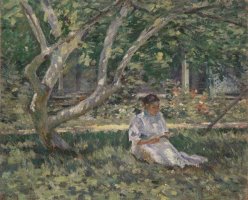 Nettie Reading by Theodore Robinson