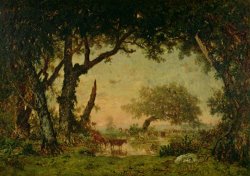 The Edge of the Forest at Fontainebleau by Theodore Rousseau