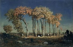 Under The Birches, Evening by Theodore Rousseau
