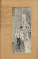 Study for Illustration in The Journal Gil Blas Illustre by Theophile Alexandre Steinlen