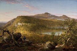 A View of The Two Lakes And Mountain House, Catskill Mountains, Morning by Thomas Cole