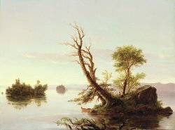 American Lake Scene by Thomas Cole