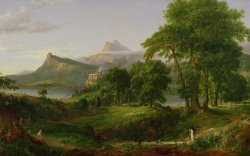 The Course Of Empire The Arcadian Or Pastoral State by Thomas Cole