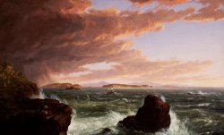 View across Frenchman's Bay from Mt. Desert Island after a squall by Thomas Cole