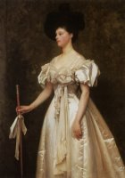 A Portrait of Miss Winifred Grace Hegan Kennard by Thomas Cooper Gotch