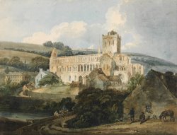 Jedburgh Abbey From The South East by Thomas Girtin