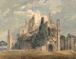 Kirkstall Abbey From The N.w. by Thomas Girtin