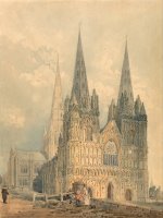 Lichfield Cathedral, Staffordshire by Thomas Girtin
