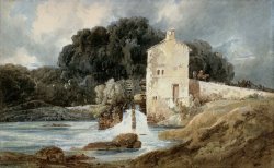 The Abbey Mill - Knaresborough by Thomas Girtin