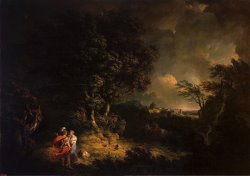 Landscape with Dido And Aeneas by Thomas Jones