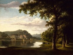 Landscape with View on The River Wye by Thomas Jones