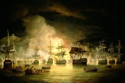 Bombardment of Algiers by Thomas Luny