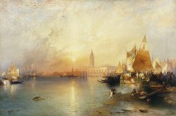 Sunset Venice by Thomas Moran