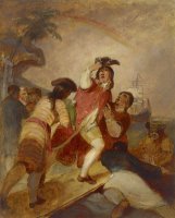 Robinson Crusoe And His Man Friday Leave The Island by Thomas Sully