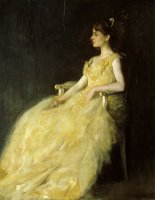 Lady in Yellow by Thomas Wilmer Dewing