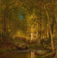 Sunlight in The Forest by Thomas Worthington Whittredge