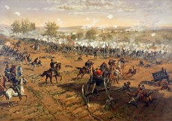 Battle of Gettysburg by Thure de Thulstrup