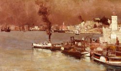 An Autumn Morning, Milson's Point, Sydney by Tom Roberts
