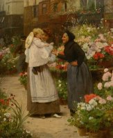 Flower Offering to a Child by Victor Gabriel Gilbert