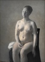 Seated Female Nude by Vilhelm Hammershoi