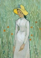 Girl In White by Vincent van Gogh