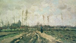 Landscape With A Church And Houses by Vincent van Gogh